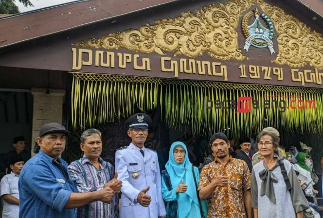
 Mujiono, S.Pd setelah mengikuti pelantikan dan pengambilan sumpah jabatan kepala desa masa jabatan 2023-2029 di Pendopo Agung Kabupaten Malang. (wahyu)