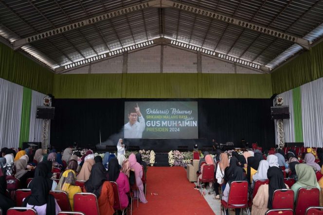 
 Deklarasi Srikandi Malang Raya mendukung Gus Imin maju bakal Calon Presiden 2024 di Karangploso. (ist) 