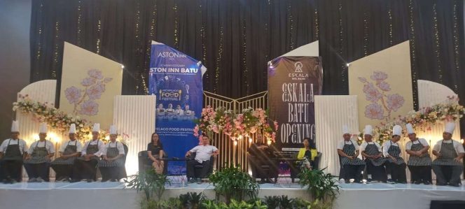 
 Manajemen Hotel ASTON Inn Batu, saat menggelar perayaan ulang tahun ke-5, dimeriahkan dengan Archipelago Food Festival dan Opening Eskala Pool, Garden, and Bar, yang dilaksanakan pada Jumat hingga Sabtu 14-15 Juli 2023. (Yan)