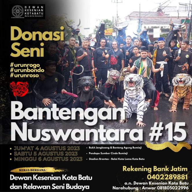 
 Poster Bantengan Nuswantara Kota Batu. (ist)