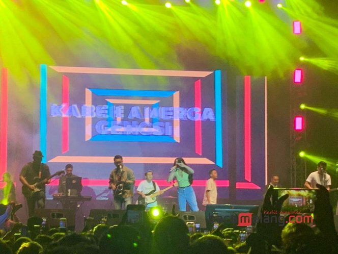 
 Penampilan Happy Asmara dalam Konser Kemerdekaan PQN 2023. (bbl)