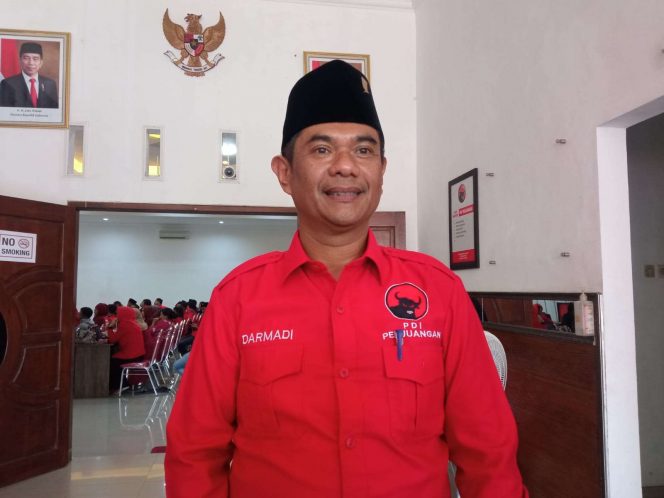 
 Sekretaris DPC PDI Perjuangan Kabupaten Malang Darmadi S.sos. (bacamalang/Dhimas) 