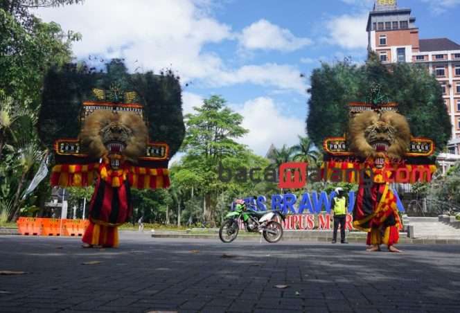 
 Universitas Brawijaya melalui Unit Aktivitas Tari dan Karawitan melestarikan seni budaya reog. (Nedi Putra AW)
