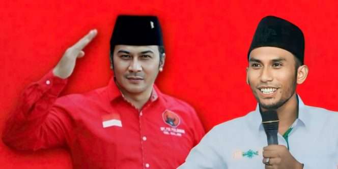 
 Ketua DPD KNPI Kabupaten Malang, Zulham Ahmad Mubarrok (kanan) yang memperoleh kursi untuk Partai Demokrasi Indonesia Perjuangan (PDIP) (11.360 suara) (kanan) dan juga dari PDIP, Abdul Qodir (7.775 suara) (kiri). (ist)