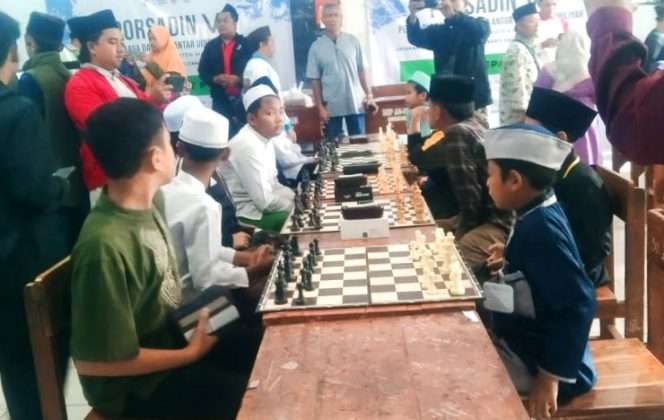 
 Pekan Olahraga dan Seni Antar Santri Diniyah (PORSADIN) 2024, di Pondok Pesantren Wisata An-Nur II Bululawang, Cabor Catur. (ist)