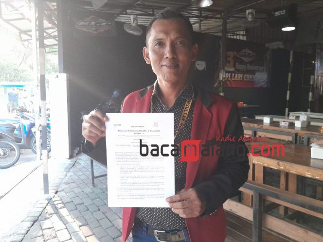 
 Kuasa hukum keluarga korban pengeroyokan Mohamad Kridianto,SH,MH, usai memberikan keterangan kepada awak media. (Rohim Alfarizi)