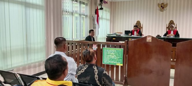 
 Sidang di Pengadilan Negeri Tanjung Redeb, Berau, Kalimantan Timur (sidang ketujuh) agenda pemeriksaan saksi tergugat. (ist)