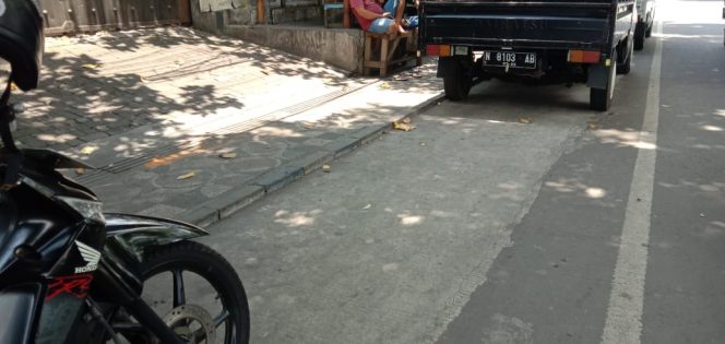 
 Lokasi tetjadinya pencurian perhiasan dan uang di mobil pik up di Jl raya langsep. (Ist)