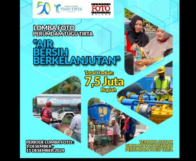 
 Perayaan Hari Ulang Tahun (HUT) ke-50 Perumda Tugu Tirta  bersama PFI gelar lomba foto bertema “Air Bersih Berkelanjutan