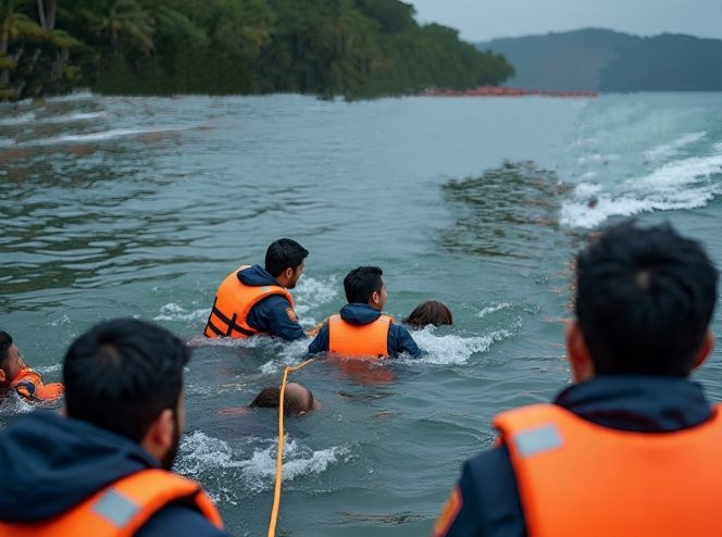 
 Evakuasi korban tenggelam. (ilustrasi)