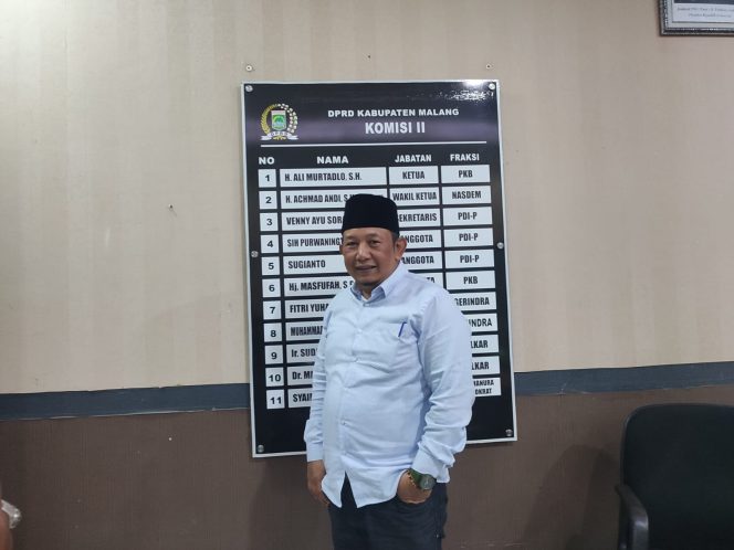 
 Ketua Komisi II DPRD Kabupaten Malang, Ali Murtadlo. (ist)
