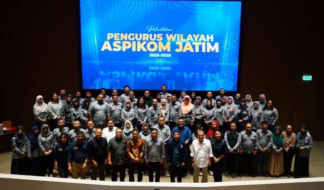 
 Pelantikan pengurus Aapikom Jawa Timur periode 2025–2029 di Universitas Muhammadiyah Malang (UMM). (ist)