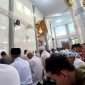 Suasana sholat Idulfitri di Masjid Darul Muttaqin Morotanjek, Singosari. (yog)