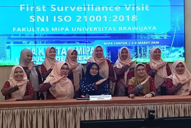
 Peserta First Surveillance Visit SNI ISO 21001:2018 Fakultas Matematika dan Ilmu Pengetahuan Alam Universitas Brawijaya. (ist)