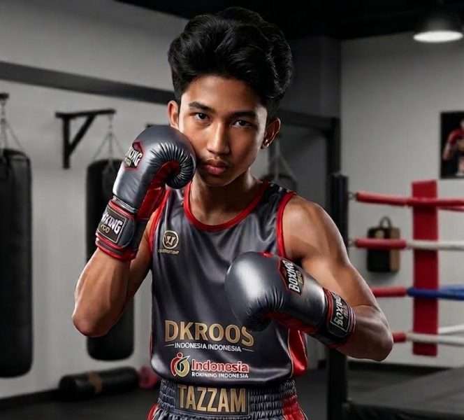 
 Atlet muda D’Kross Boxing Camp, Sultan Tazzam. (ist)