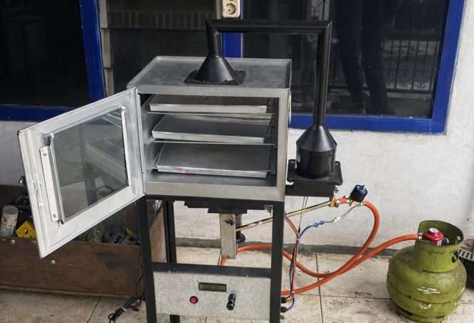 
 Mesin pengering mi hasil karya mahasiswa Fakultas Teknik Industri UMM. (ist)