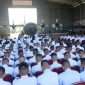 Siswa-siswi SMA Taruna Nusantara Kampus Malang antusias mengikuti kegiatan Inspirasi Kepemimpinan dan Kenusantaraan bersama Batalyon Para Komando 472 Pasgat Nanggala di Hanggar Skadron Udara 32 Lanud Abdulrachman Saleh. (Humas TNI AU)