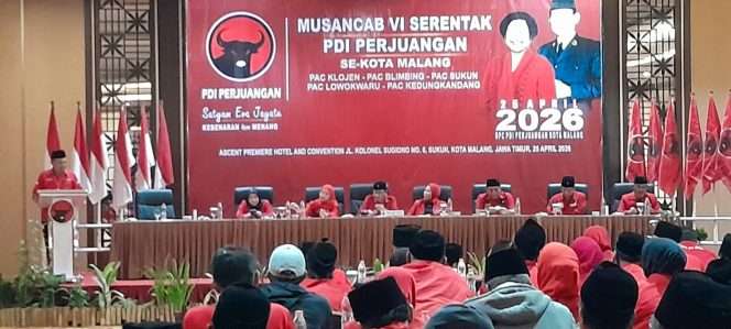 
 Musancab VI serentak PDIP se-Kota Malang di Ascent Premiere Hotel & Convention Malang. (ist)