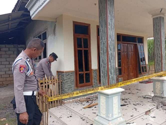 
 Polisi melakukan olah TKP. (Humas Polres Malang)