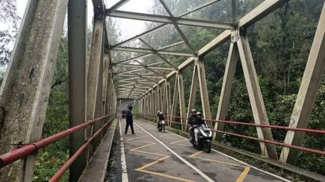
 Kondisi Jembatan Cangar. (ist)