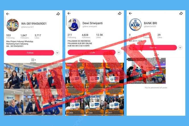 
 Waspada Modus KUR Palsu! BRI Tegaskan Pengajuan Resmi Hanya Lewat Kantor dan Petugas Resmi