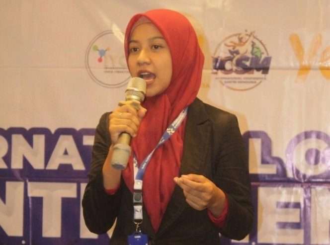 
 Shalwaa Kia, saat tampil di ICSM 2026, Malaysia. (ist)