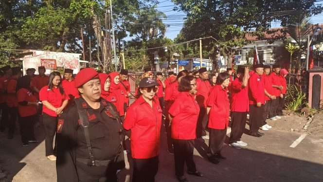 
 Upacara Hari Pancasila DPC PDI Perjuangan Kota Malang. (ist)
