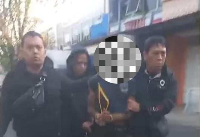
 Pelaku pencurian dengan kekerasan (curas) yang mengancam seorang mahasiswa menggunakan senjata tajam (sajam) berhasil ditangkap. (ist)