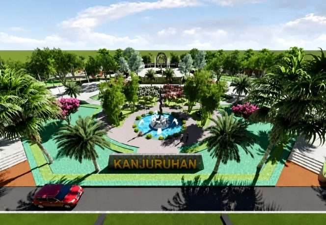 
 Konsep Alun-Alun Kabupaten Malang yang direncanakan mulai dibangun pada tahun 2027. (ist)