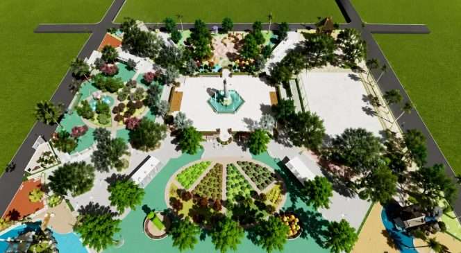 
 Konsep Alun-Alun Kabupaten Malang yang rencananya akan dibangun mulai tahun 2027. (ist)