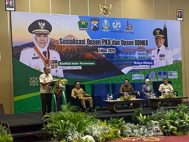 
 Pemerintah Kota Malang menggelar sosialisasi penerapan opsen Pajak Kendaraan Bermotor (PKB) dan Bea Balik Nama Kendaraan Bermotor (BBNKB) di Hotel Ijen Suites, Senin (8/6/2026). (ist)