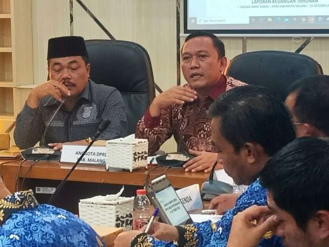 
 DPRD Kabupaten Malang menggelar RDPU, polemik Bendungan Lahor, Rabu (17/6/2026), dipimpin Wakil Ketua II Alayk Mubarrok dan Wakil Ketua III Sudarman. (ist)