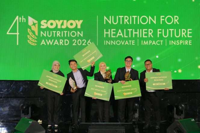 
 The 4th SOYJOY Nutrition Award (SNA) 2026 di Hotel Le Méridien Jakarta, Sabtu (20/6/2026). (ist)