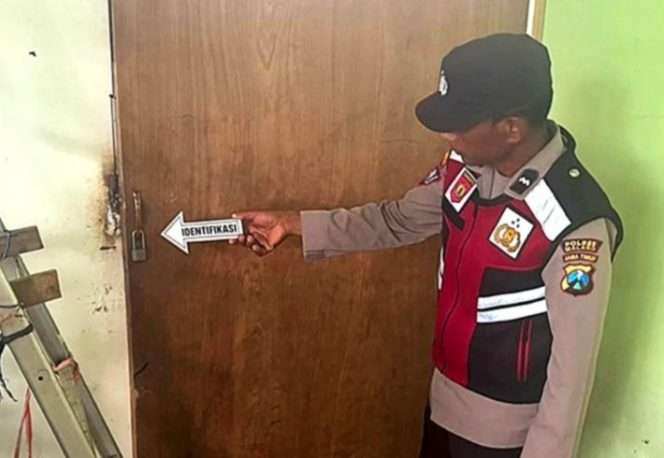 
 Polisi lakukan olah TKP. (Humas Polres Malang)