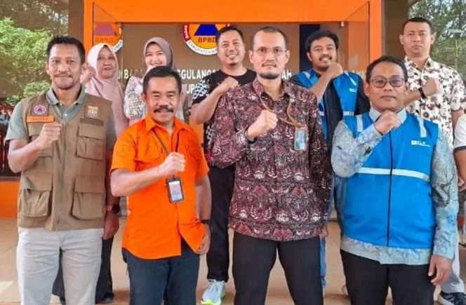 
 Berfoto bersama usai kegiatan sinergi kesiapsiagaan bencana, Badan Penanggulangan Bencana Daerah (BPBD) Kabupaten Malang dengan PT PLN Nusantara Power Unit Pembangkitan (UP) Brantas. (IG BPBD)