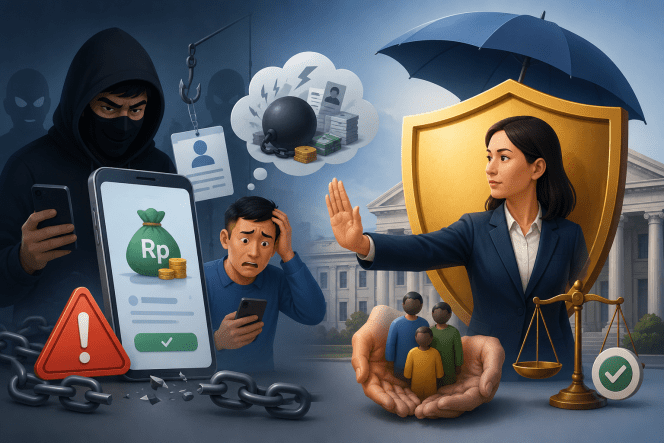 
 Ilustrasi Fraud dan Pinjol Ilegal. (ist)