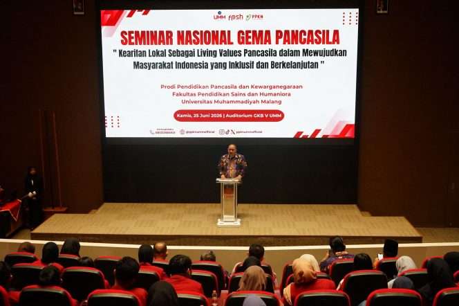 
 Kegiatan Seminar Nasional yang diselenggarakan oleh Program Studi Pendidikan Pancasila dan Kewarganegaraan (PPKn). (ist)