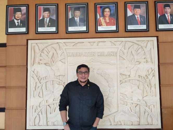 
 Ketua Fraksi PDI Perjuangan DPRD Kabupaten Malang, Abdul Qodir saat ditemui di kantor DPRD Kabupaten Malang. (ist)