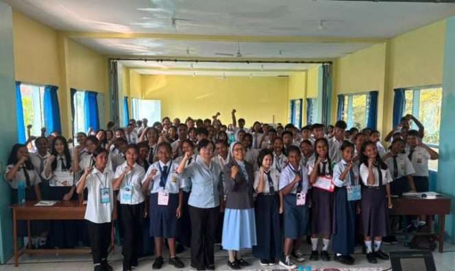 
 Masa Pengenalan Lingkungan Sekolah (MPLS) di SMA Katolik Yos Sudarso Batu. (ist)