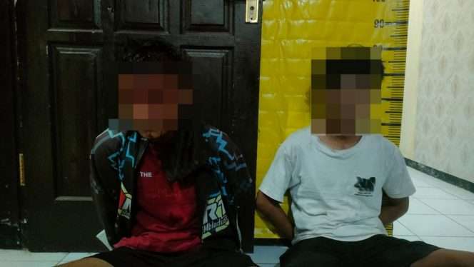 
 Dua terduga pelaku pencurian diamankan.(ist)