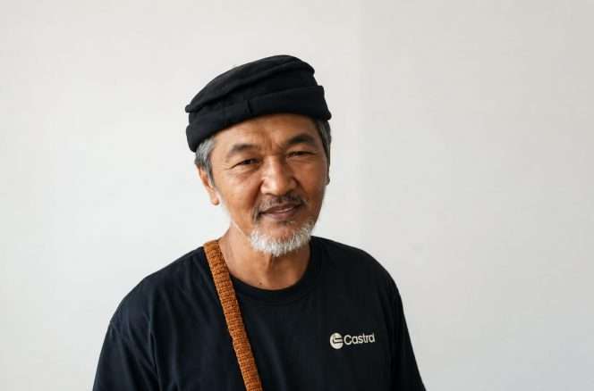 
 Juni Apri Mulyo, Founder GreenArt Community. (Hadi Triswanto)