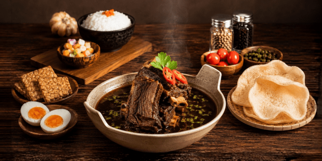 
 Rawon Iga Bakar di Legen Restaurant Atria Hotel Malang dapat menjadi pilihan untuk makan siang maupun makan malam setelah beraktivitas di Malang. (ist)