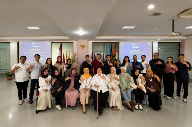 
 Peserta dan tim pelaksana Workshop AI-Powered Public Relations di FISIP Universitas Brawijaya belumm lama ini. (ist)
