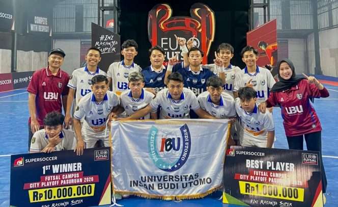 
 Skuad yang dibesut duet pelatih Ilham Yahya dan Moh Riyan Pramadana sukses merebut gelar juara EURO SOPERSOCCER City Playoff Pasuruan 2026. (ist)
