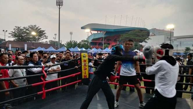 
 Dua agenda tinju yang digelar bersamaan pada Minggu (23/8/2026) mendapat perhatian Menteri Pemuda dan Olahraga (Menpora) Erick Thohir. (ist)
