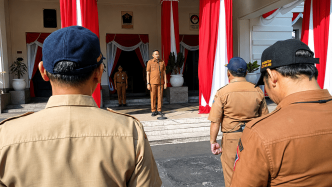 
 Wali Kota Malang, Dr. Ir. Wahyu Hidayat, M.M., menegaskan komitmen Pemerintah Kota Malang dalam memperkuat sistem merit melalui penerapan manajemen talenta sebagai dasar utama pengembangan karier aparatur sipil negara (ASN). (Prokopim)