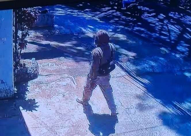 
 Screenshot dari CCTV, pelaku sebelum menjalankan aksinya. (ist)