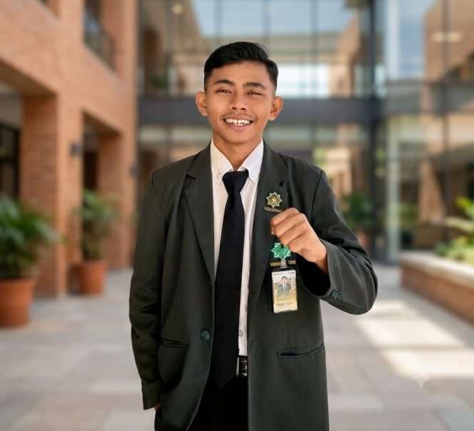 
 Muhammad Syuhada’, Presiden Dewan Eksekutif Mahasiswa Universitas Al-Qolam Malang (UQM). (Muhammad Syuhada’ for bacamalang)