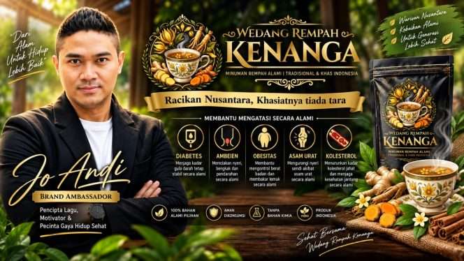 
 Jo Andi jadi Brand Ambassador karena sosoknya dikenal publik, kesibukannya sebagai musisi dan pencipta lagu, membuatnya membutuhkan daya tahan tubuh ekstra, karenanya ia rutin mengonsumsi wedang untuk menjaga kesehatan. (ist)