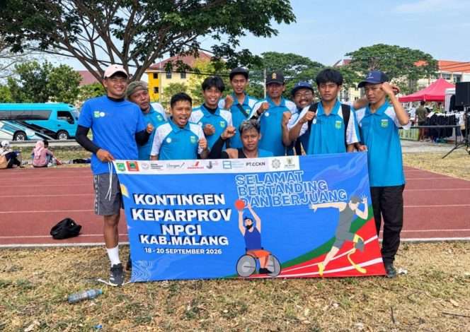 
 Berkat latihan keras dan kedisiplinan, atlet Kabupaten Malang sukses meraih 2 emas dan 2 perunggu, pada Kejuaraan Paralimpiade Provinsi Jawa Timur 2026 di Surabaya. (Aldianza for bacamalang)